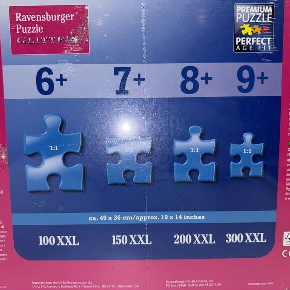 NEW & SEALED Ravensburger 136711Disney Princess Glitter 100 Pc XXL Jigsaw Puzzle - Picture 7 of 8